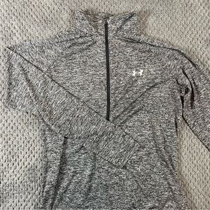 Under Armour Quarter Zip Pullover Size Large Loose Fit Heat Gear Long Sleeve